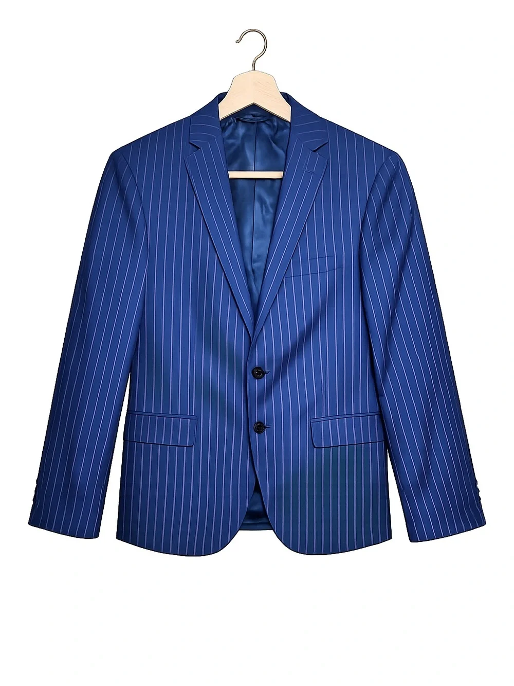 Ralph Lauren Blue Pinstripe Blazer | Men's Tailored Sport Coat | Classic
